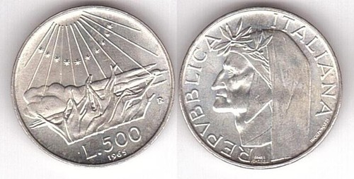 Italy 500 lire - lire, 1965