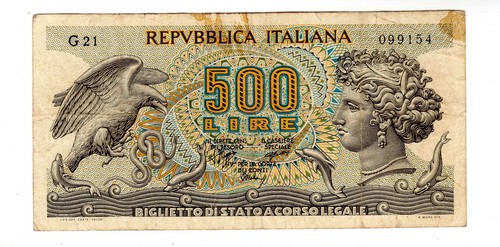 Italy italia billet 500 - italy,