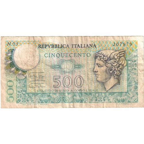 196420 italy 500 lire - [#196420], italy,