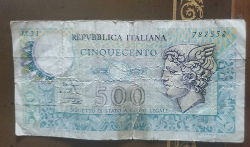 Italy 500 lire - 500, repvbblica