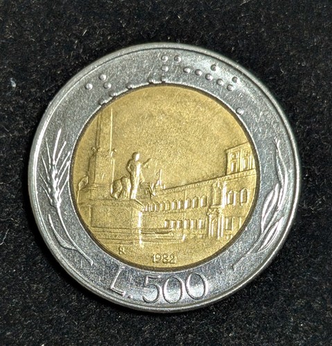 1982 italy 500 lire - italy,