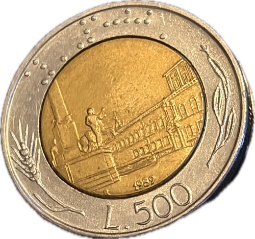 1989 italy 500 lire - 1989, r